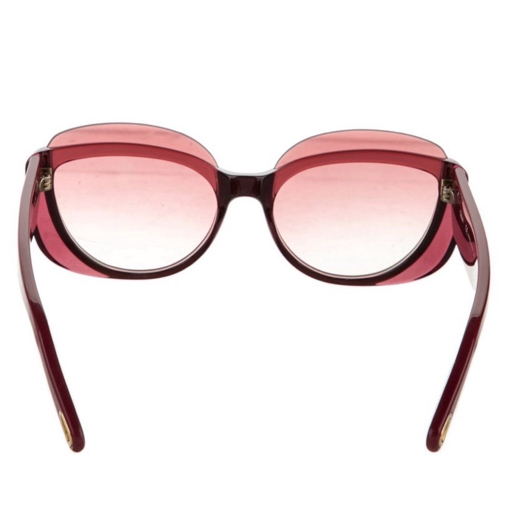 Chloe Burgundy Sunglasses - Picture 3 of 6